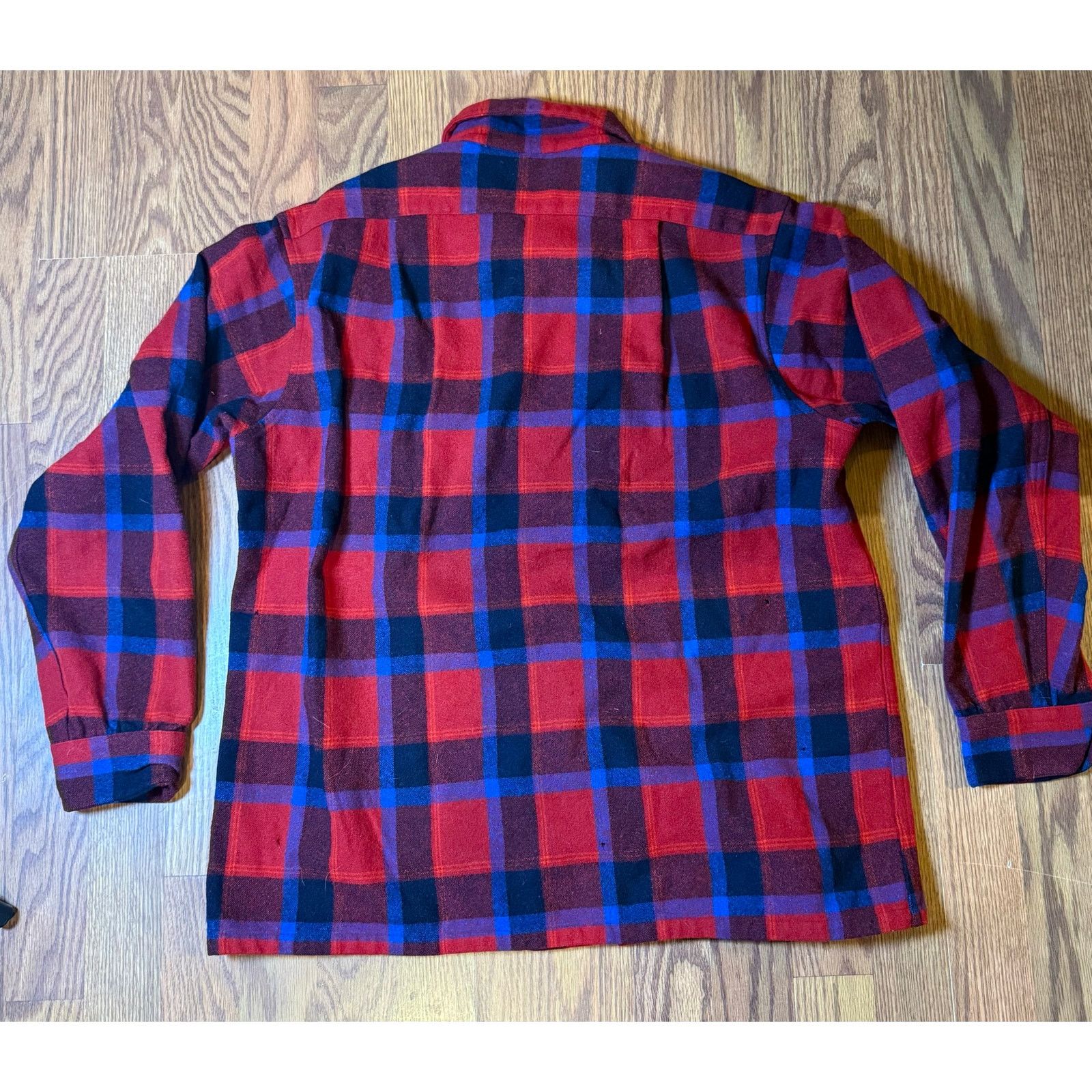 Pendleton 70's Pendleton Red and Blue Flannel Size Large Size US L / EU 52-54 / 3 - 3 Thumbnail