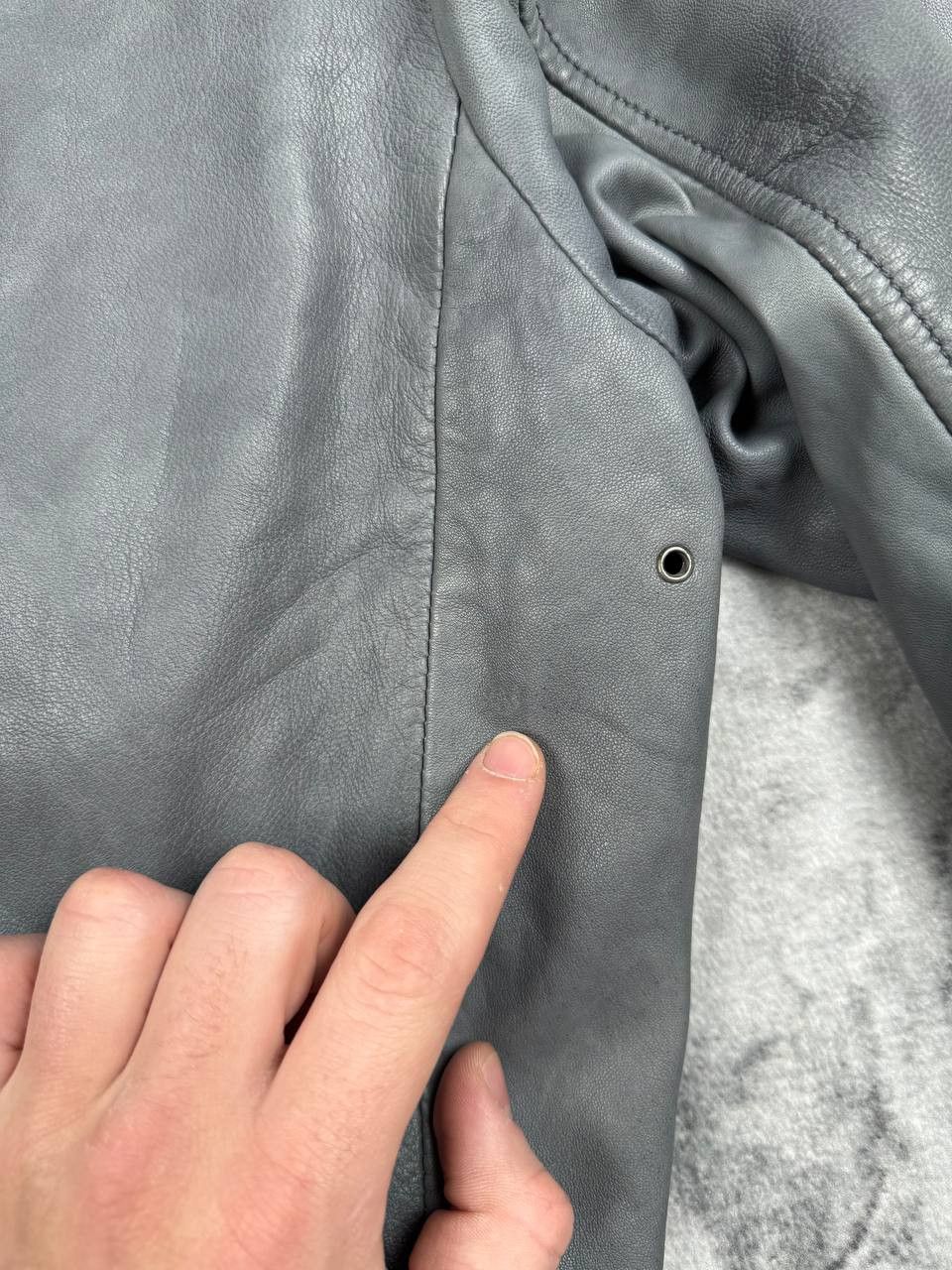 Allsaints Vintage Allsaints Leather Bomber Jacket Biker 00s Y2K Size US M / EU 48-50 / 2 - 18 Thumbnail