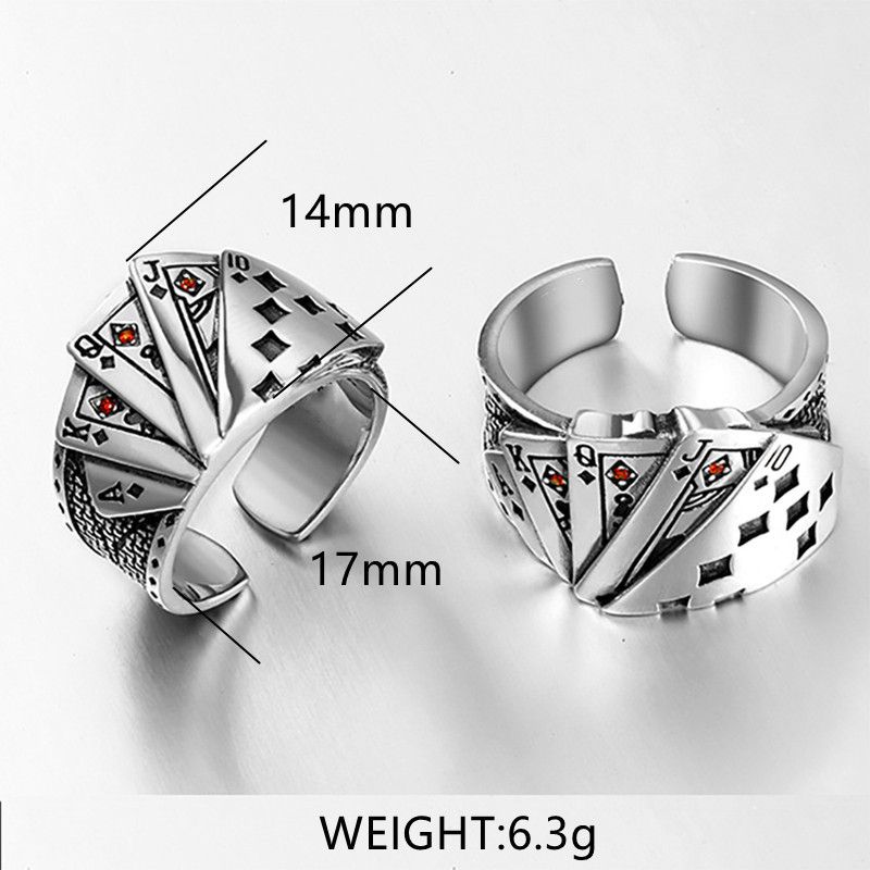 Japanese Brand × Jewelry × Vintage Card Ring Size ONE SIZE - 3 Thumbnail