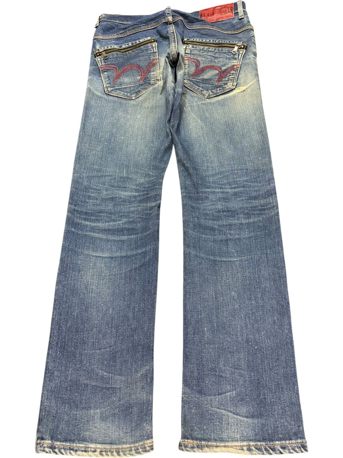 Edwin Vintage Edwin Blue Trip Mud Wash Distressed Jeans Size 32" / US 10 / IT 46 - 2 Thumbnail