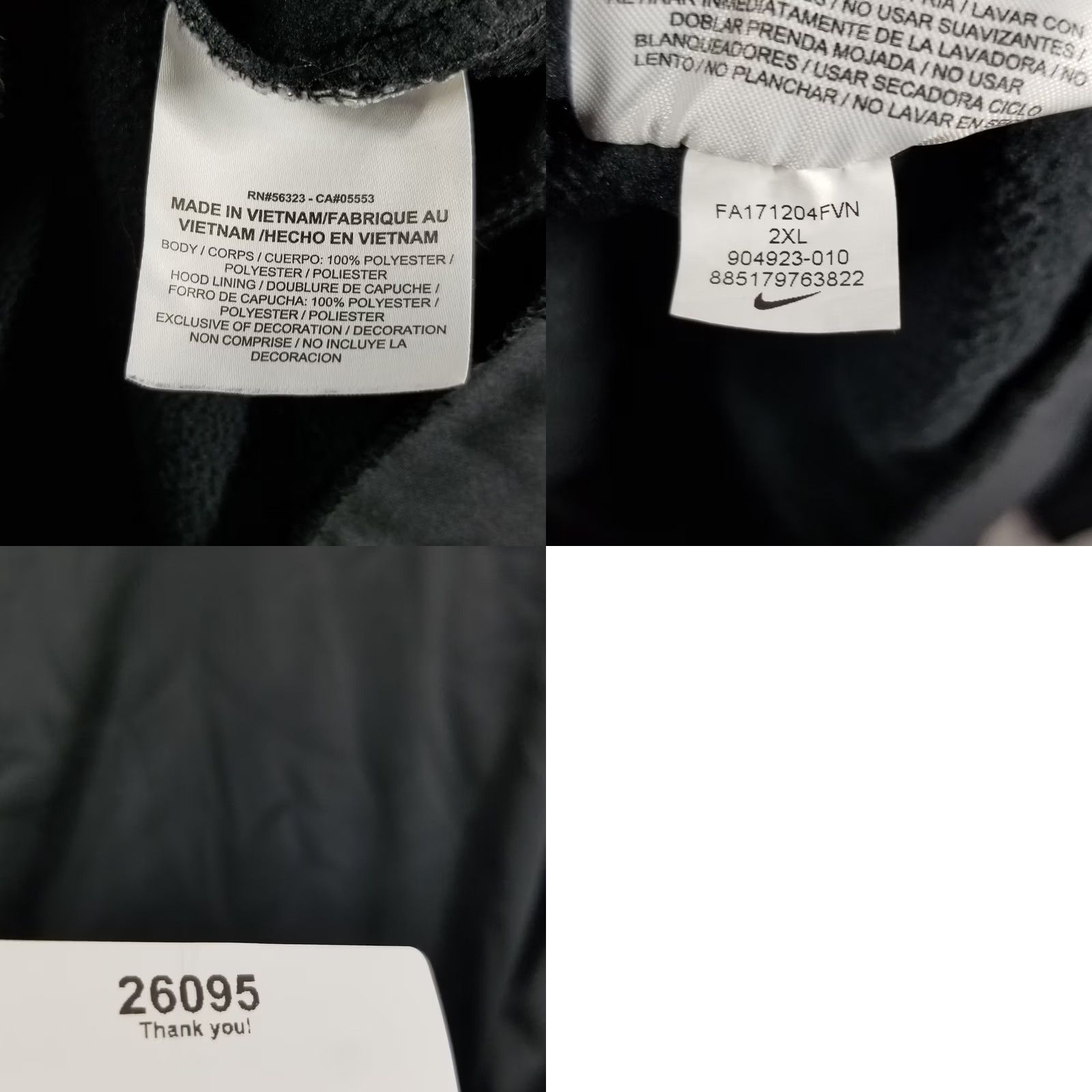 Nike Nike Dri-Fit Hoodie Men XXL Black Big Swoosh Hooded Topo 904923-010 Size US XXL / EU 58 / 5 - 8 Thumbnail