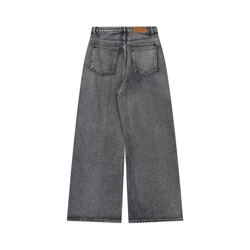 Vintage High street retro Vibe graffiti wide-leg jeans for men Size US 32 / EU 48 - 2 Thumbnail