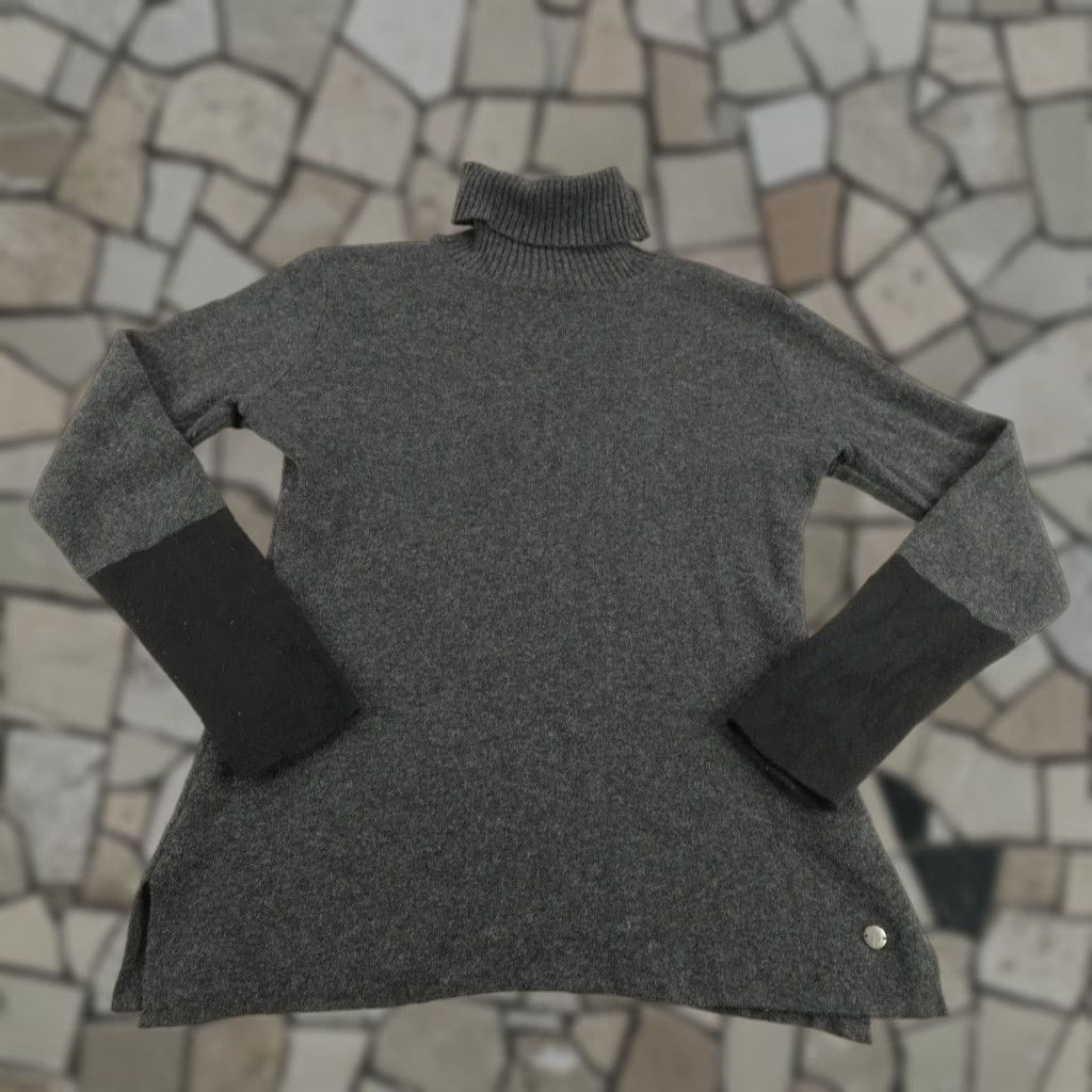 Royal Robbins VINTAGE Royal Robbins Sweater Shirt Womens Medium Gray Turtleneck Merino Wool Slim Fit 90s-Outdoor Ladies Size M / US 6-8 / IT 42-44 - 1 Thumbnail