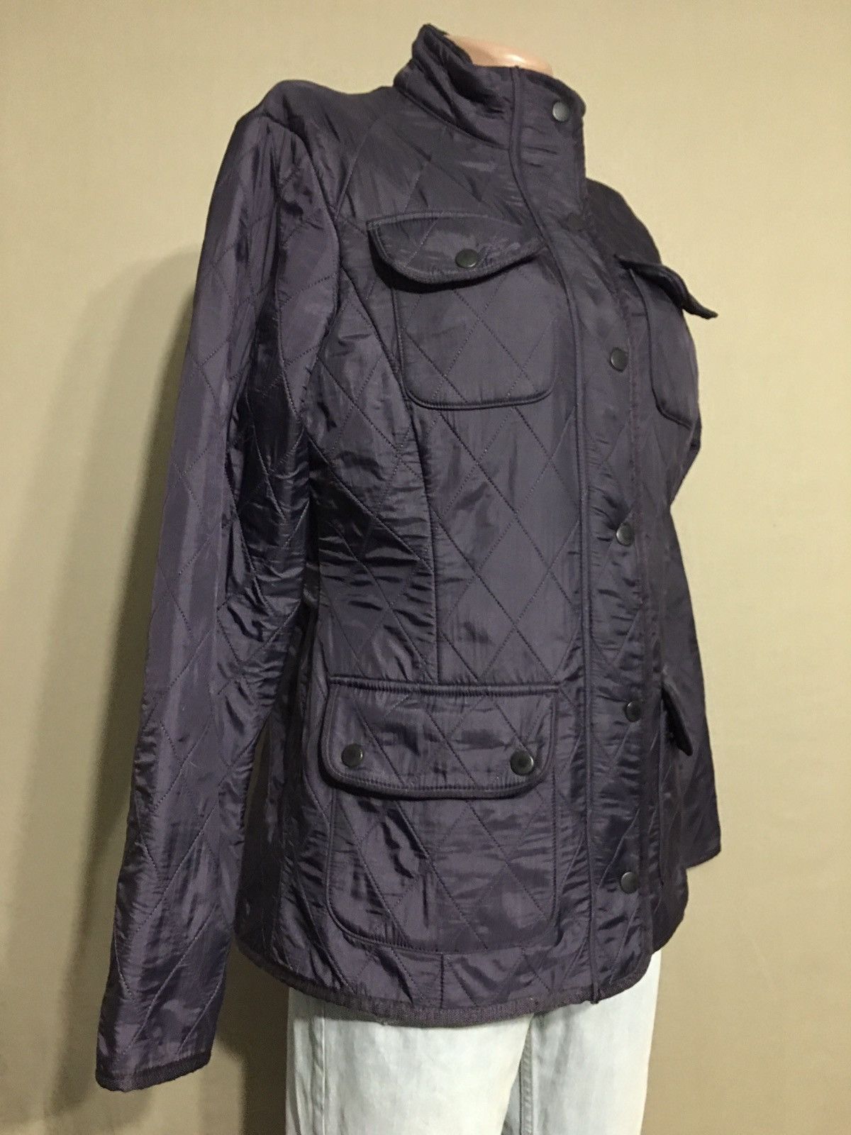 Barbour BARBOUR Dark Purple Womens Jacket EU38 US8 Size M / US 6-8 / IT 42-44 - 3 Thumbnail