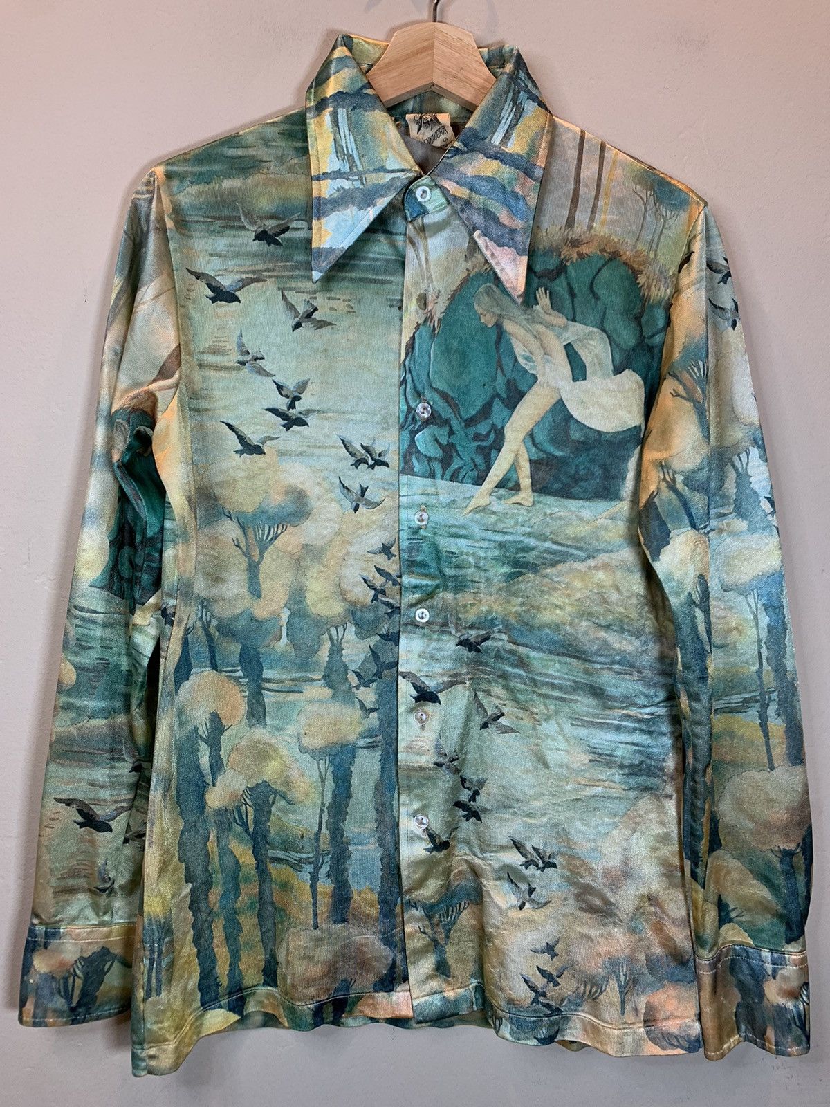 Kennington Ltd. × Vintage *RARE* Vintage 60’s Kennington Art Painting AOP Button Shirt Size US M / EU 48-50 / 2 - 1 Thumbnail