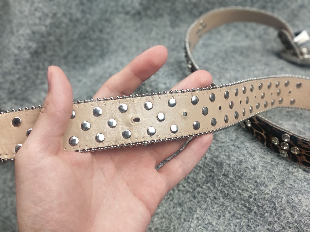 If Six Was Nine Vintage Y2K Cinturon Gengar Punk Glitter Belt hysteric LGB Size ONE SIZE - 9 Thumbnail