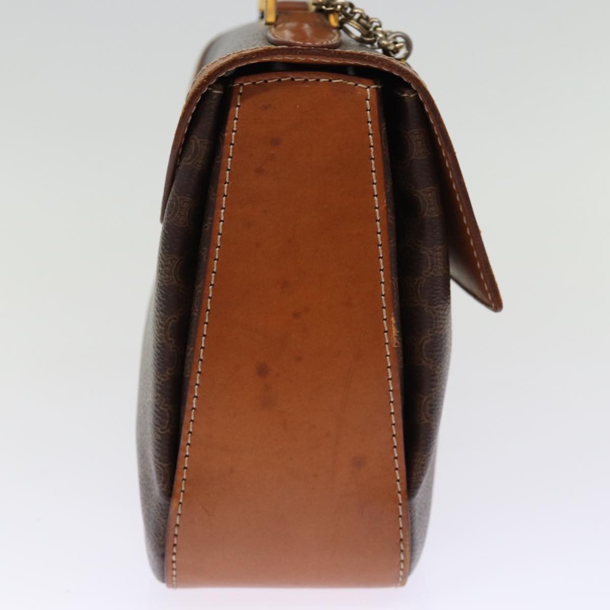 Celine CELINE Macadam Canvas Hand Bag Pvc Brown Size ONE SIZE - 4 Thumbnail