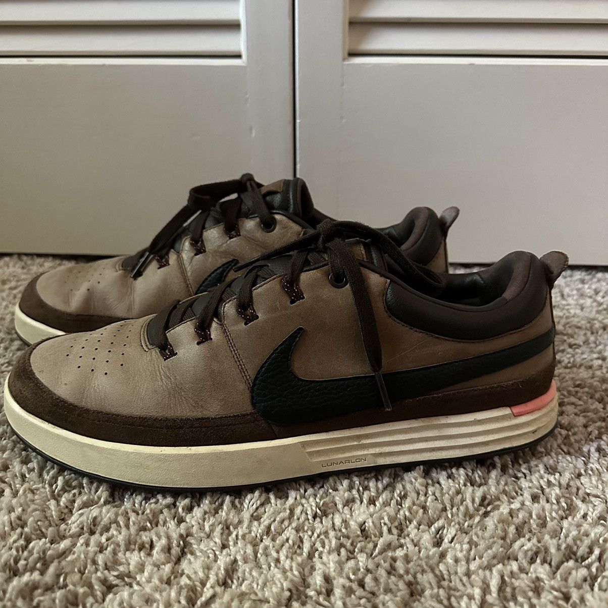 Nike Nike Lunar Waverly Spikeless Golf Shoes Brown Black Leather Grailed