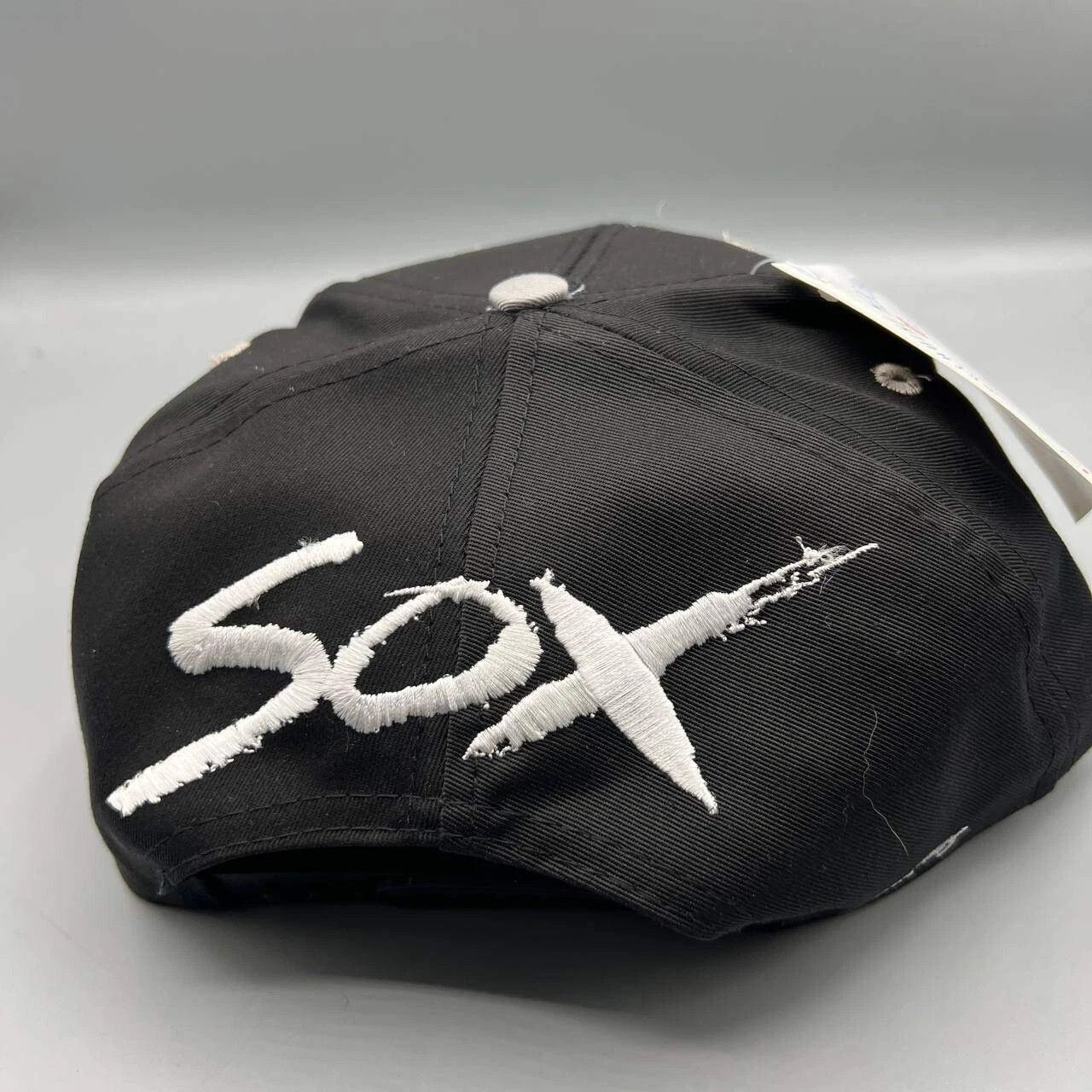 Signatures × Vintage Chicago White Sox Hat Men Black White Signatures Strap Back Size ONE SIZE - 4 Thumbnail
