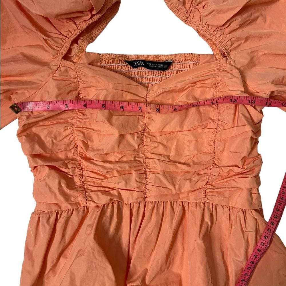 Zara Zara l Light Orange Puff Sleeve Blouse Small Size S / US 4 / IT 40 - 5 Thumbnail