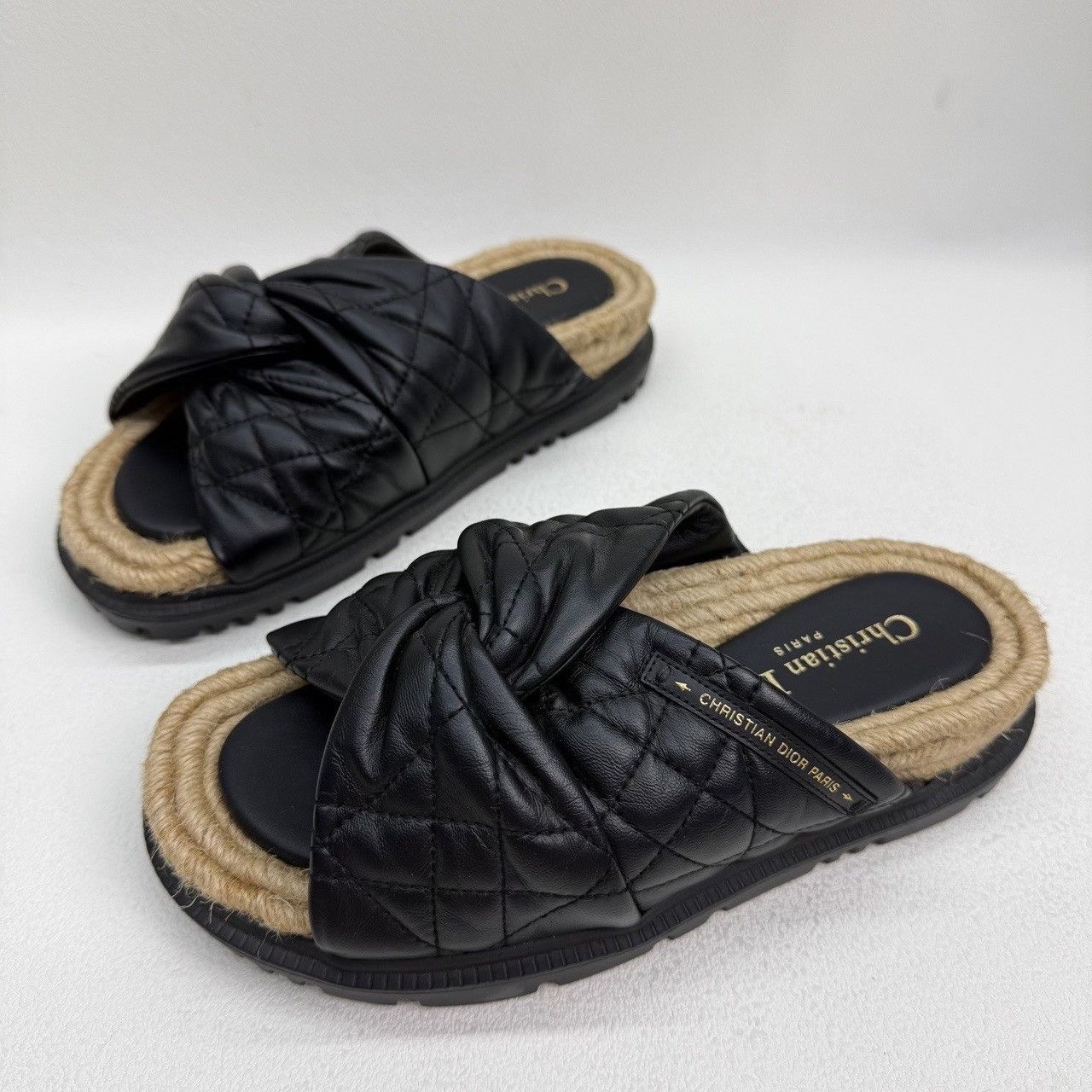 Dior Dior Black Sandals us_5 Women Size US 5 / IT 35 - 1 Thumbnail
