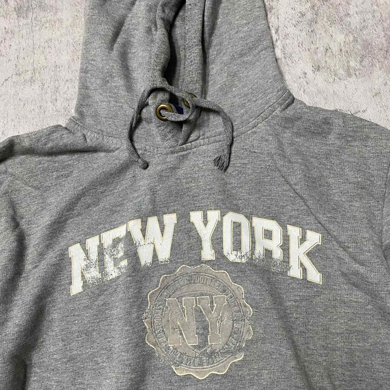 Other Net york gray Hoodie vintage Size US L / EU 52-54 / 3 - 2 Thumbnail