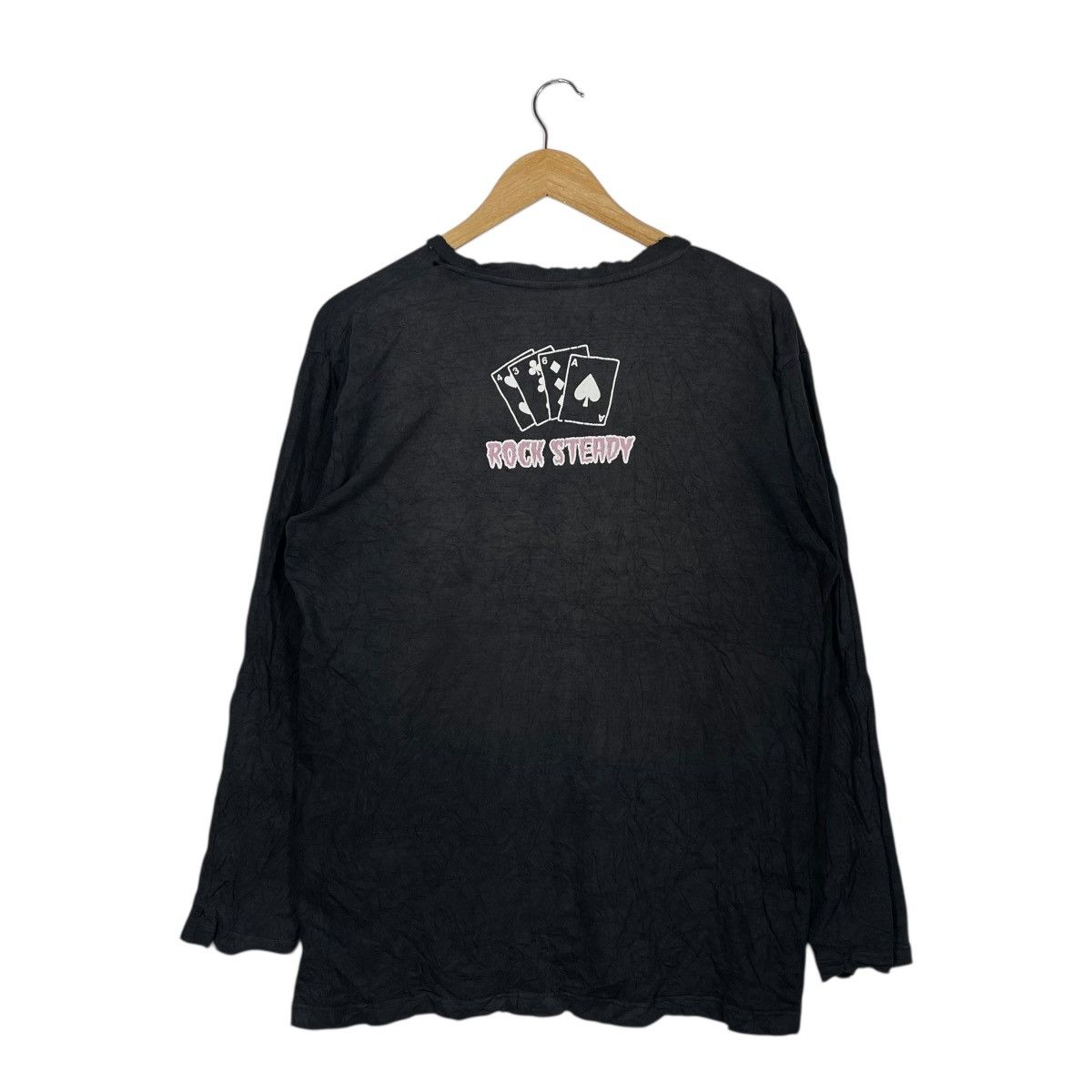 Japanese Brand Japanese Punk Skull Long Sleeve T-Shirt Black Rock Steady Size US L / EU 52-54 / 3 - 4 Thumbnail