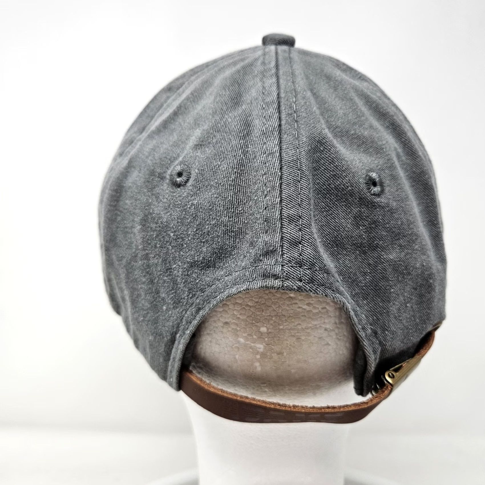 Vintage Darth Vader Star Wars Hat Strap Back Gray Mens Baseball Cap L Adjustable Embroidered Movie Space Twill Cotton Nylon Faux Leather Size ONE SIZE - 4 Thumbnail