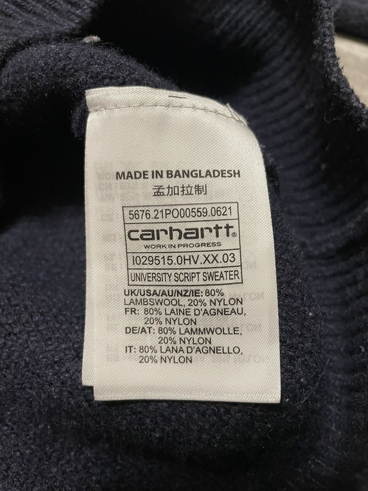 Carhartt Vintage Carhartt University Script Lambswool Sweater Size US S / EU 44-46 / 1 - 10 Thumbnail