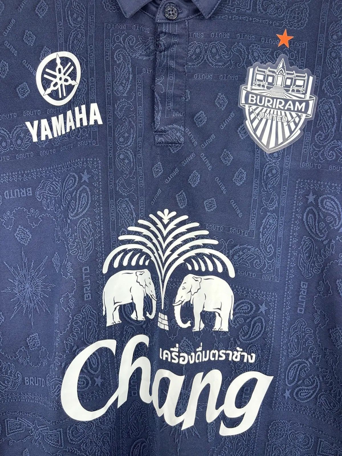 Yamaha Buriram United 2021/22 Home Kit Bandana Soccer Jersey Size US M / EU 48-50 / 2 - 2 Thumbnail