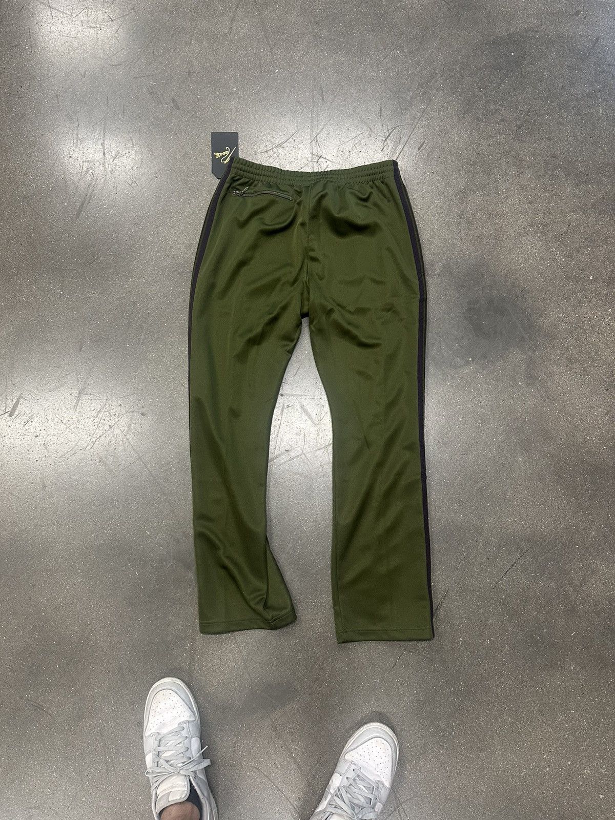 Needles Needles Narrow Track Pant Olive Green Size US 30 / EU 46 - 2 Thumbnail