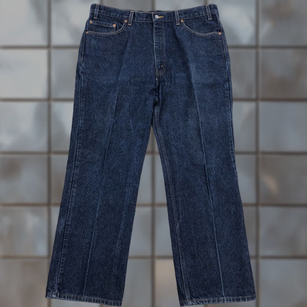 Levi's Levi's 517 Bootcut Denim Jeans Mens Dark Wash 40x30 Zip Fly Cotton Mexico Regular 5-Pocket Vintage No Size US 40 / EU 56 - 1 Thumbnail