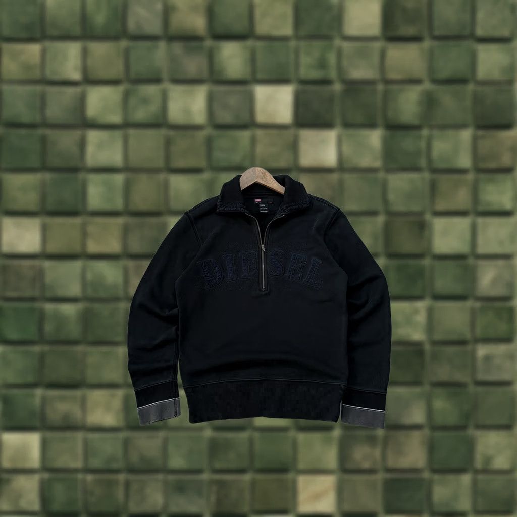 Diesel VINTAGE Diesel Pullover Sweatshirt Zip Big Logo Y2K Dark Green Men’s Size S Size US S / EU 44-46 / 1 - 1 Thumbnail