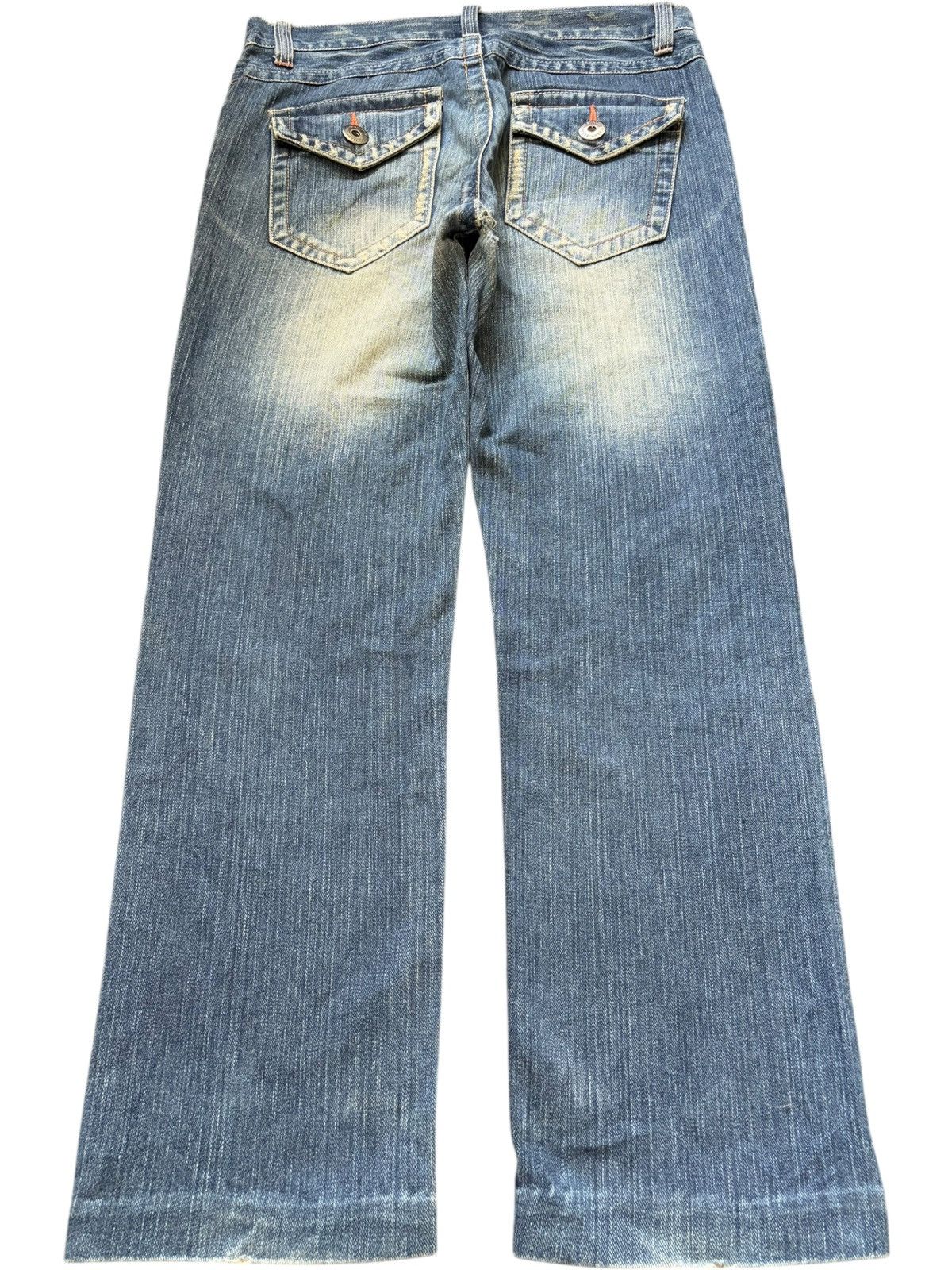 Edwin Vintage Japanese Brand Mud Wash Distressed Jeans Size 31" - 2 Thumbnail