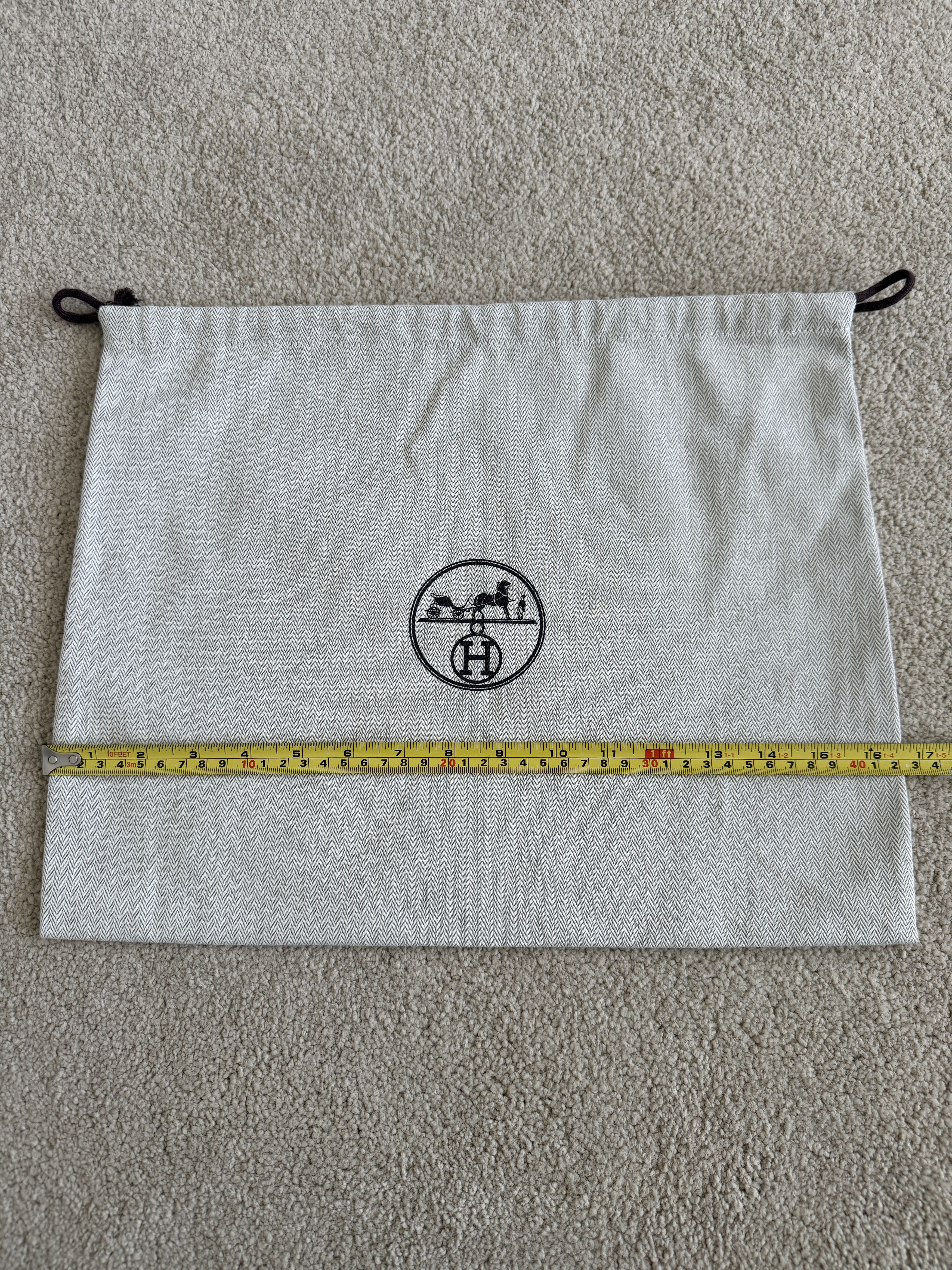 Hermes Authentic Hermes Herringbone Tweed Small Drawstring Dustbag Size ONE SIZE - 3 Thumbnail