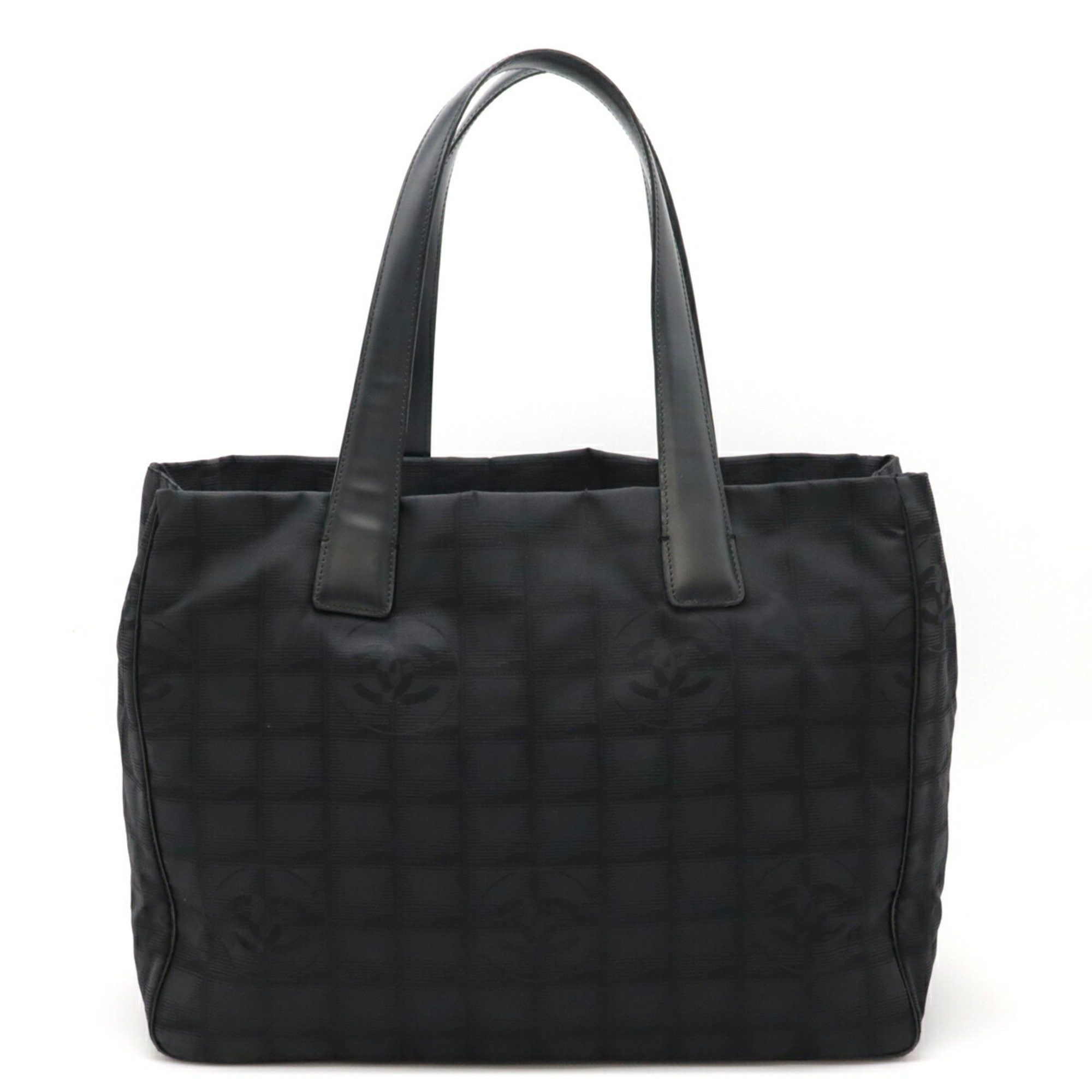 Chanel New Travel Line Tote Mm Bag Shoulder Nylon Black A15991, Women's