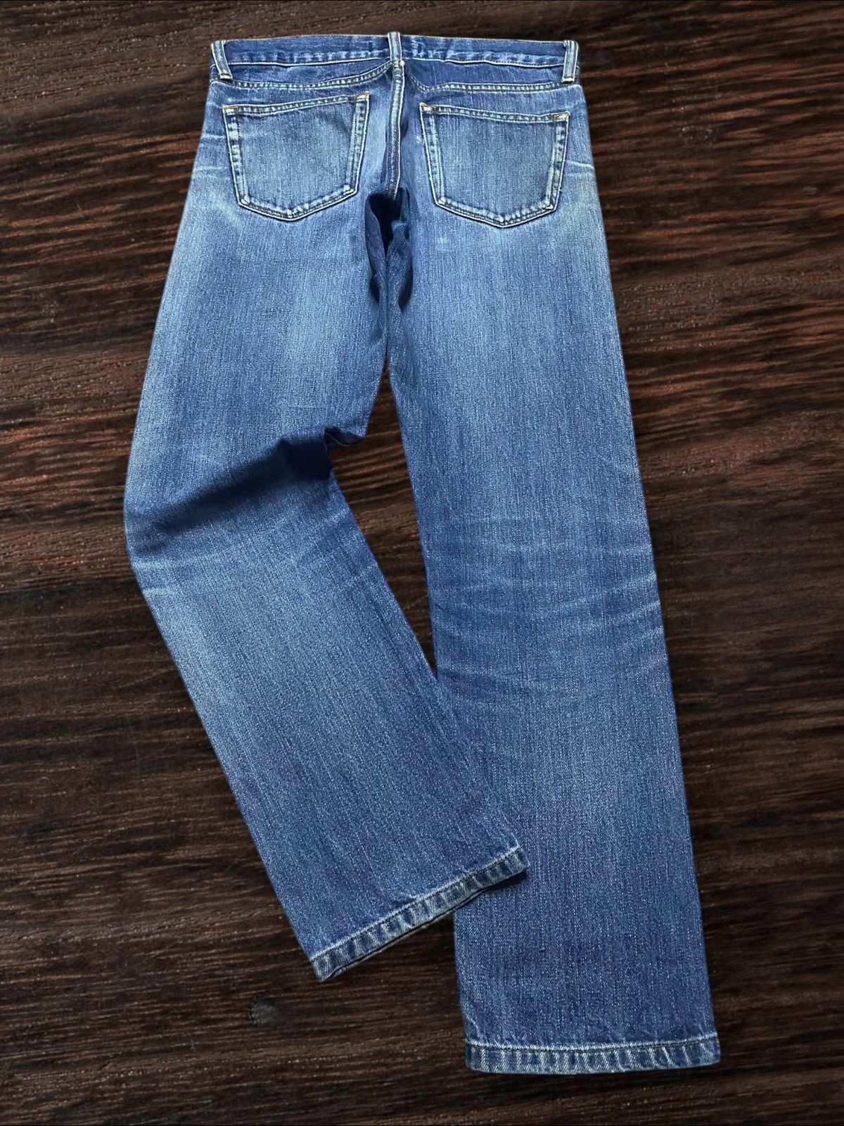Japanese Brand Vintage Japanese Brand Uniqlo Selvedge Distressed Slim Jeans Size US 31 - 2 Thumbnail