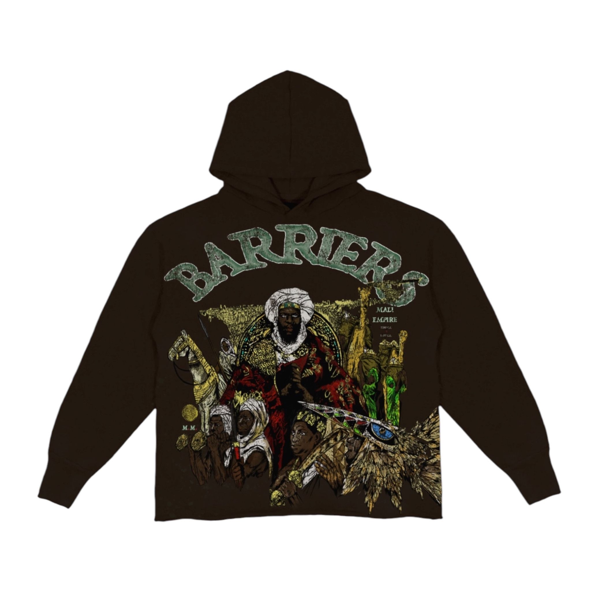 Barriers Mansamusa Logo Hooded Sweatshirt Black Multi Size US M / EU 48-50 / 2 - 1 Thumbnail