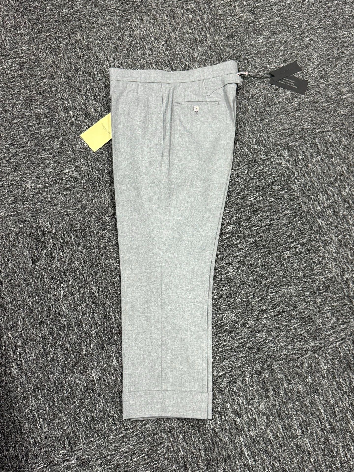 Thom Browne Thom Browne Mid Gray High-Waist Wool Pants Size 0 Size US 28 / EU 44 - 3 Thumbnail