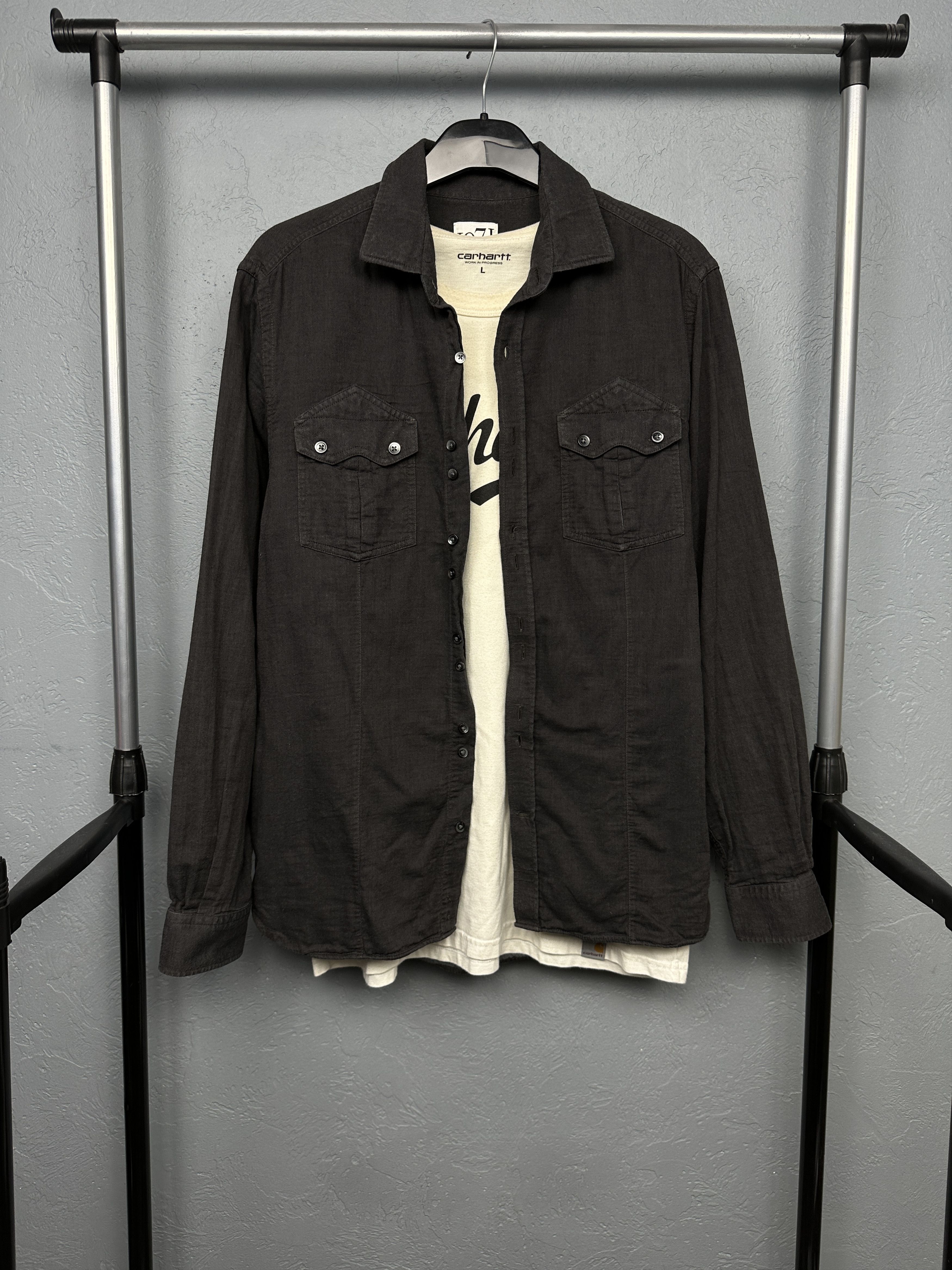 Reiss Reiss Mens Flannel Long Sleeve Shirt Size US L / EU 52-54 / 3 - 1 Thumbnail
