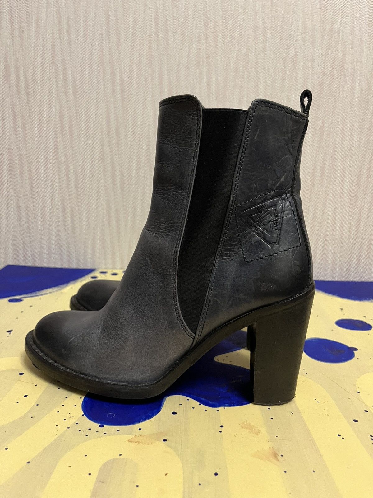 G-Star Avantgarde washed leather g-star raw heelboots Size US 6 / IT 36 - 3 Thumbnail
