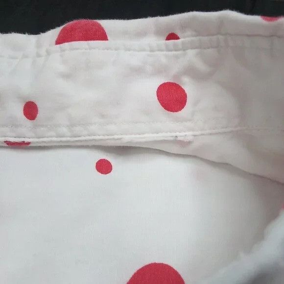 Vintage Vintage Red Polka Dots Button Shirt Size L / US 10 / IT 46 - 3 Thumbnail