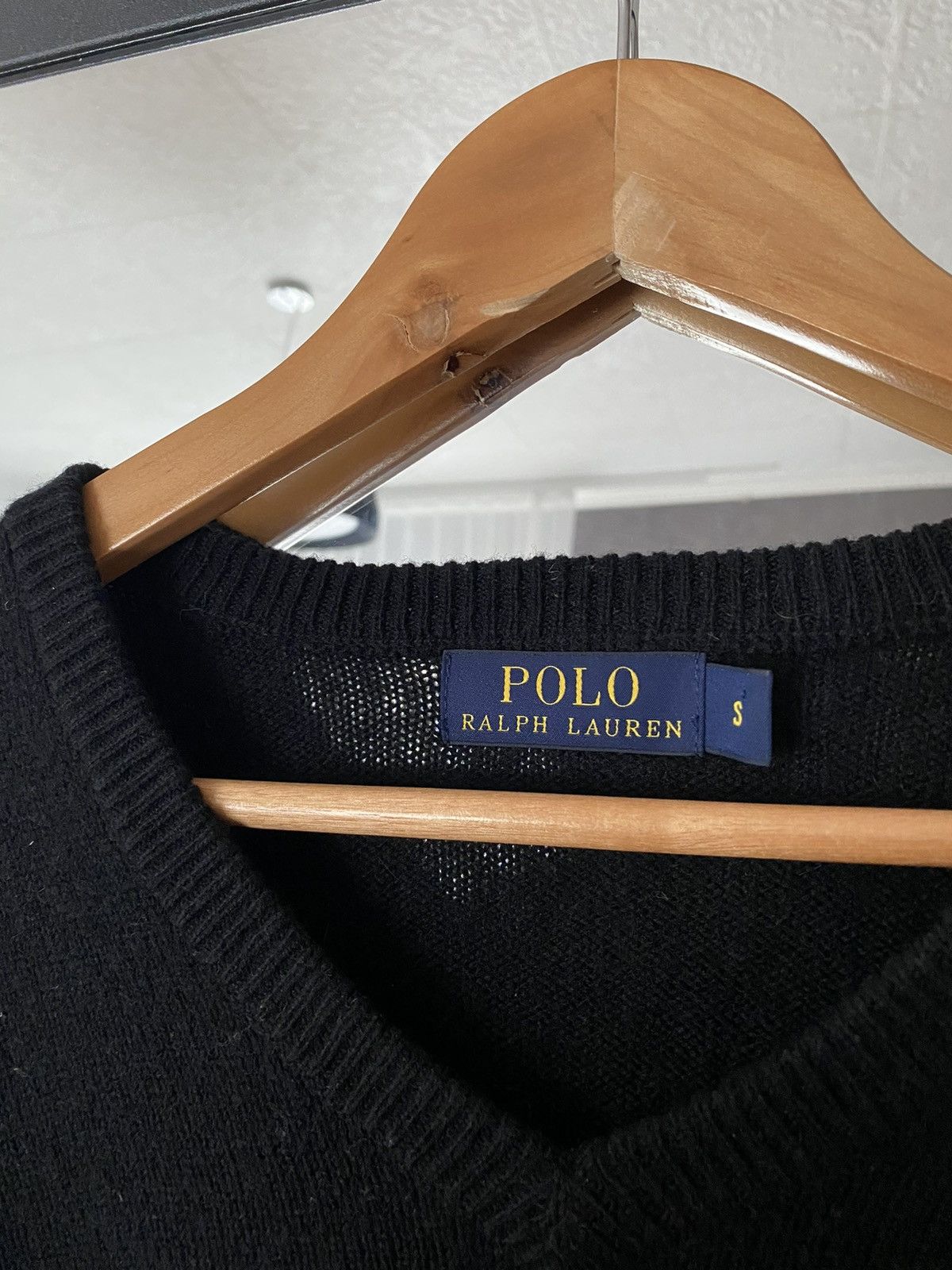Polo Ralph Lauren Polo Ralph Lauren Crewneck Black Wool Sweater Purple Pony Size US S / EU 44-46 / 1 - 5 Thumbnail