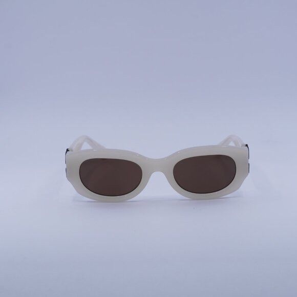 Off-White Off-White OERI14E PALMER 6164 Sunglasses Beige Oval Frame Size ONE SIZE - 3 Thumbnail