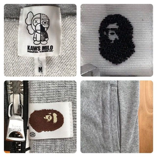 Bape × Kaws × Original Fake BAPE × KAWS MILO Companion full zip hoodie APE NIGO Size US M / EU 48-50 / 2 - 7 Thumbnail