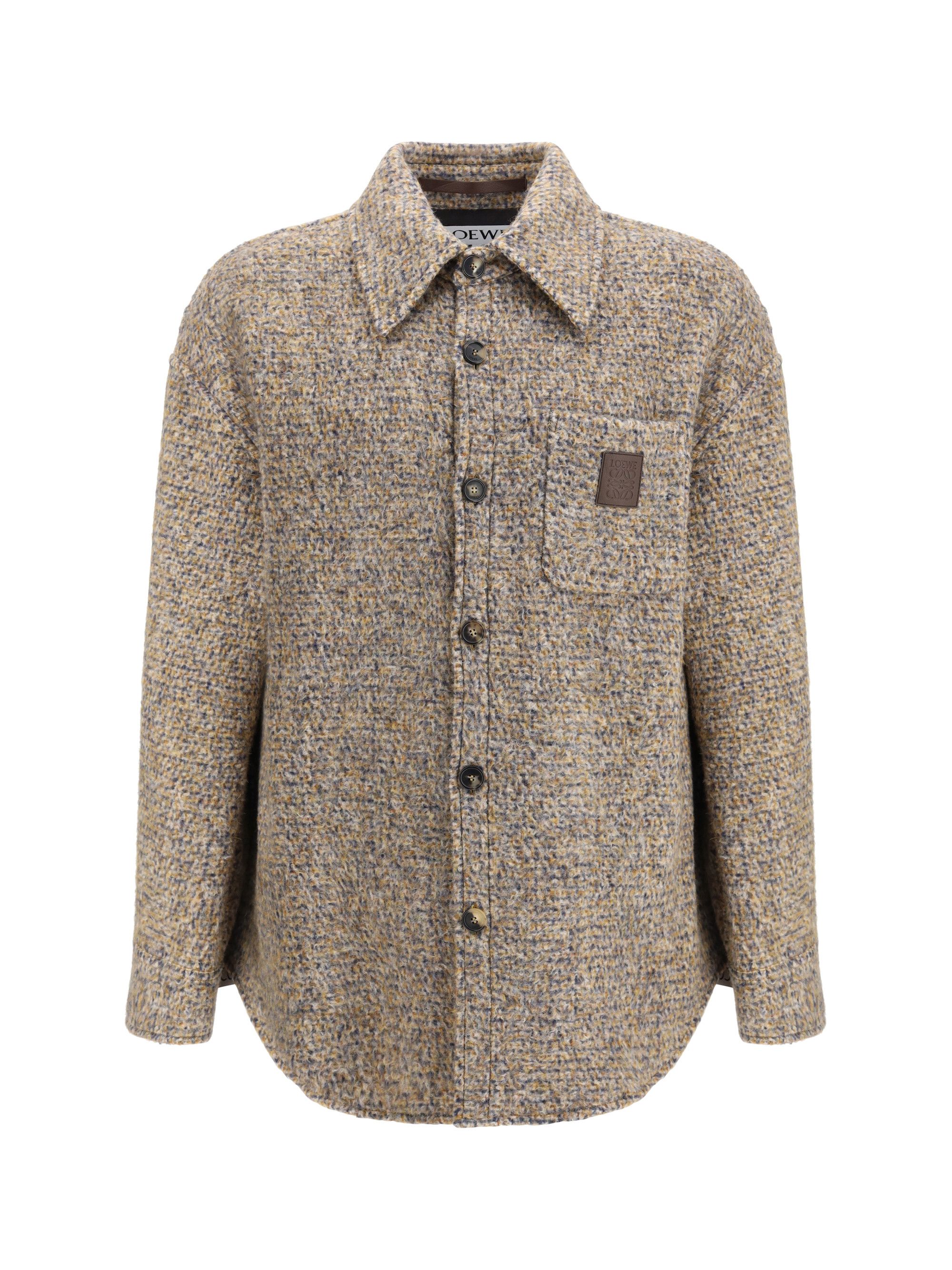 Loewe Mélange wool blend Overshirt Size US M / EU 48-50 / 2 - 1 Thumbnail