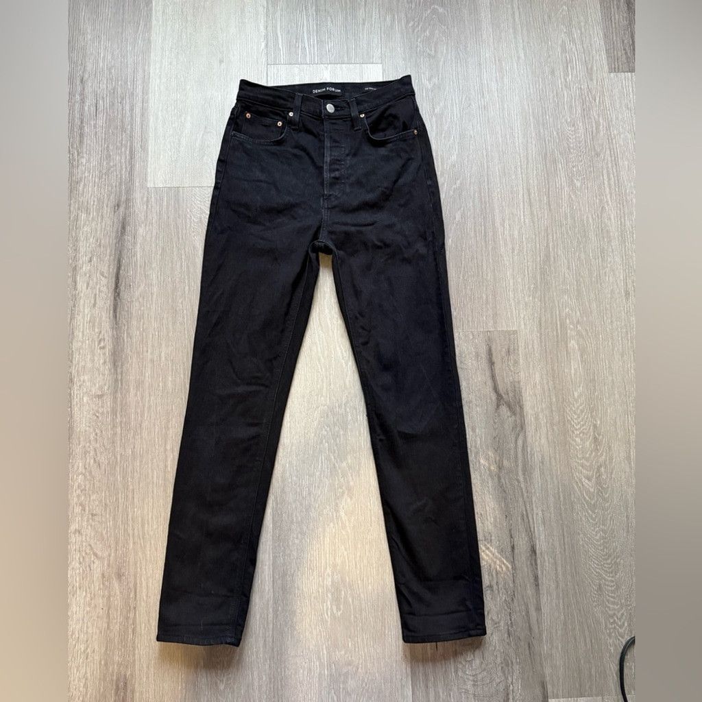 Aritzia Denim Forum Yoko High Rise Slim Women's Skinny Black Jeans Size 26" / US 2 / IT 38 - 1 Thumbnail