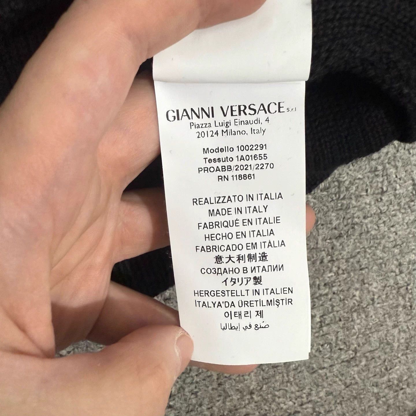 Versace Versace black knit zip-up jacket 54 Mint Size US L / EU 52-54 / 3 - 4 Thumbnail