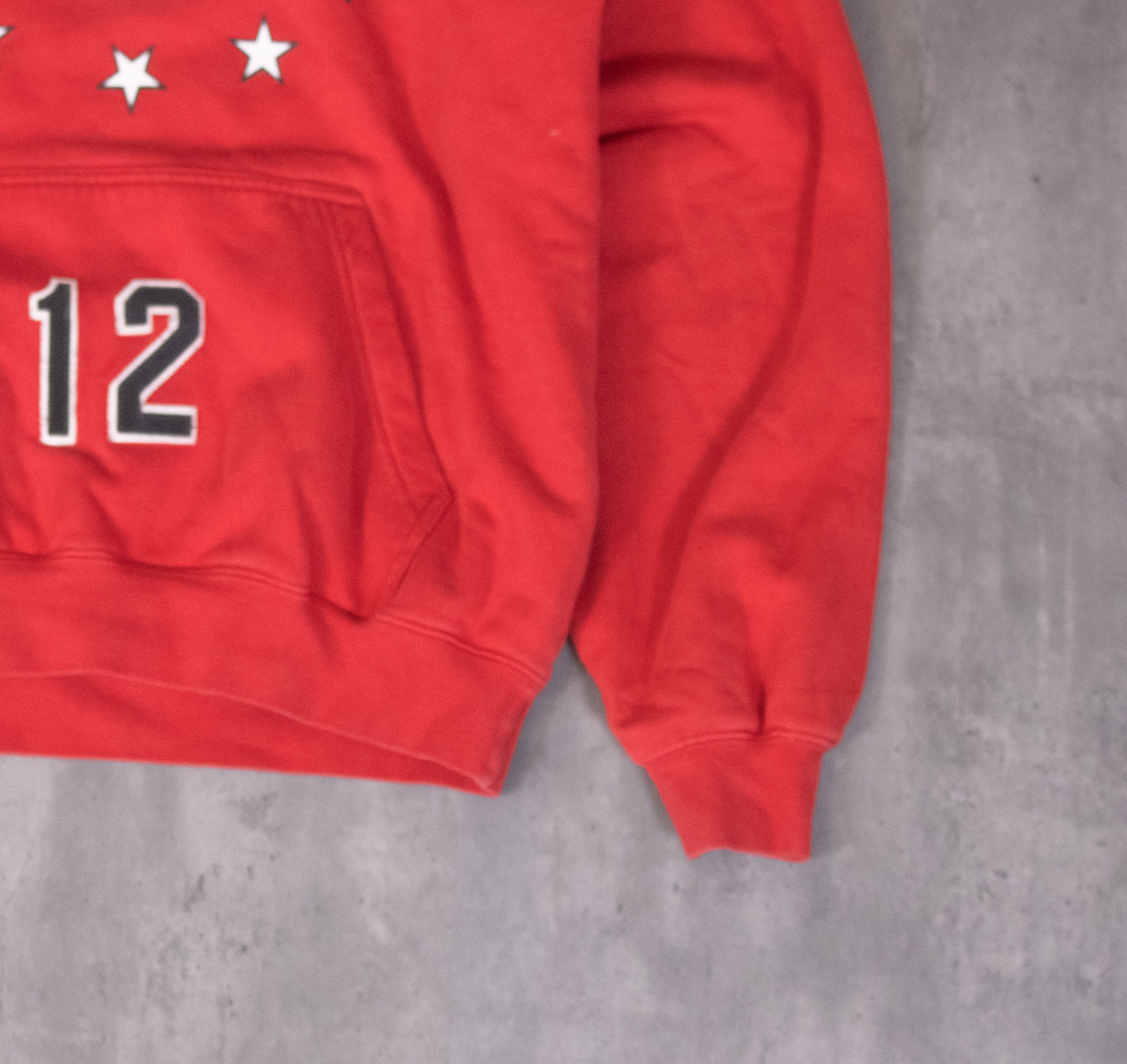 Adidas × Vintage Y2K 2000'S Adidas Center Swoosh Lakers Red Hoodie Sweater Size US M / EU 48-50 / 2 - 5 Thumbnail