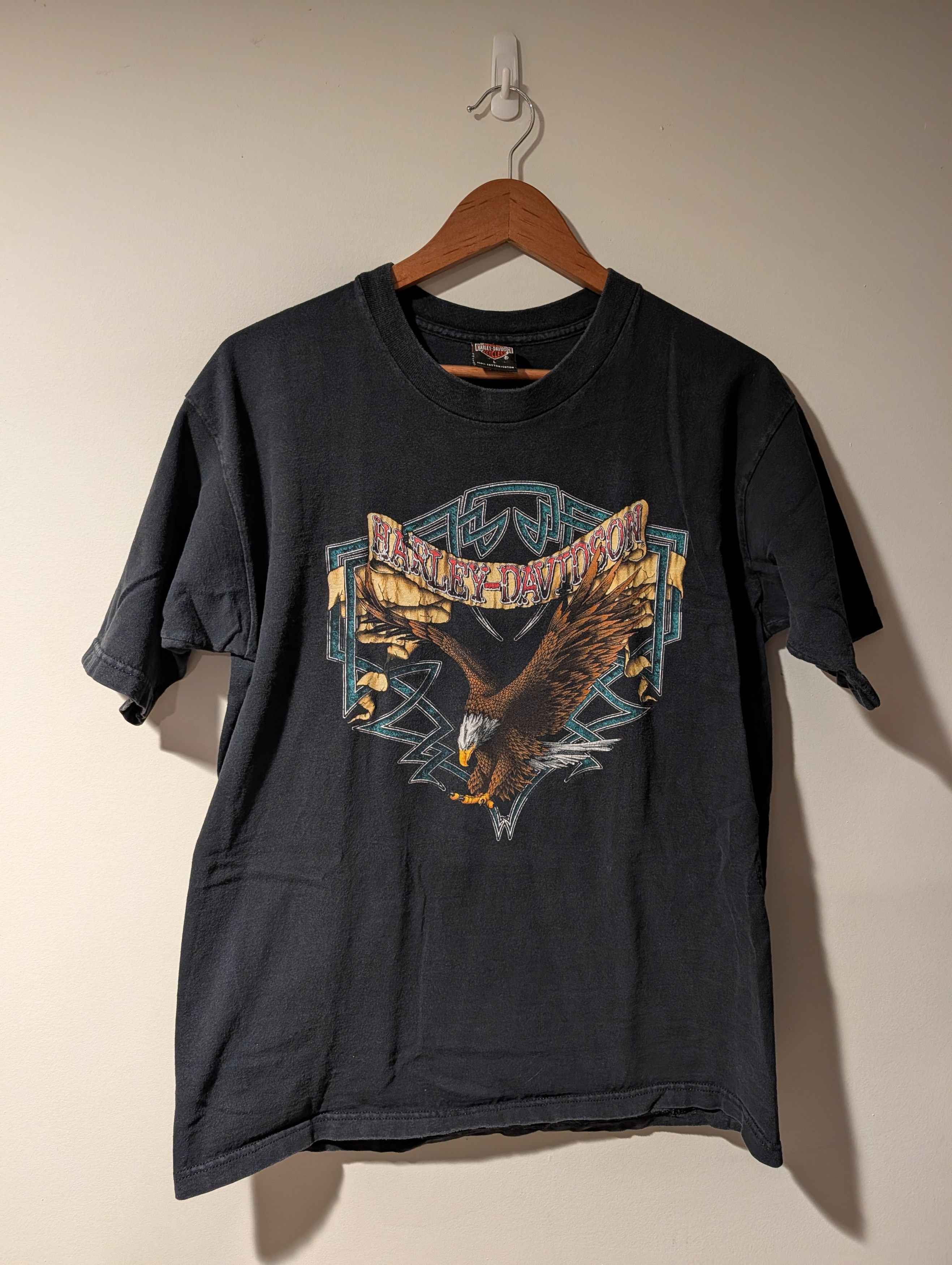 Harley Davidson Vintage 1997 Harley Davidson Eagle Graphic Florida T-Shirt Size US L / EU 52-54 / 3 - 1 Thumbnail