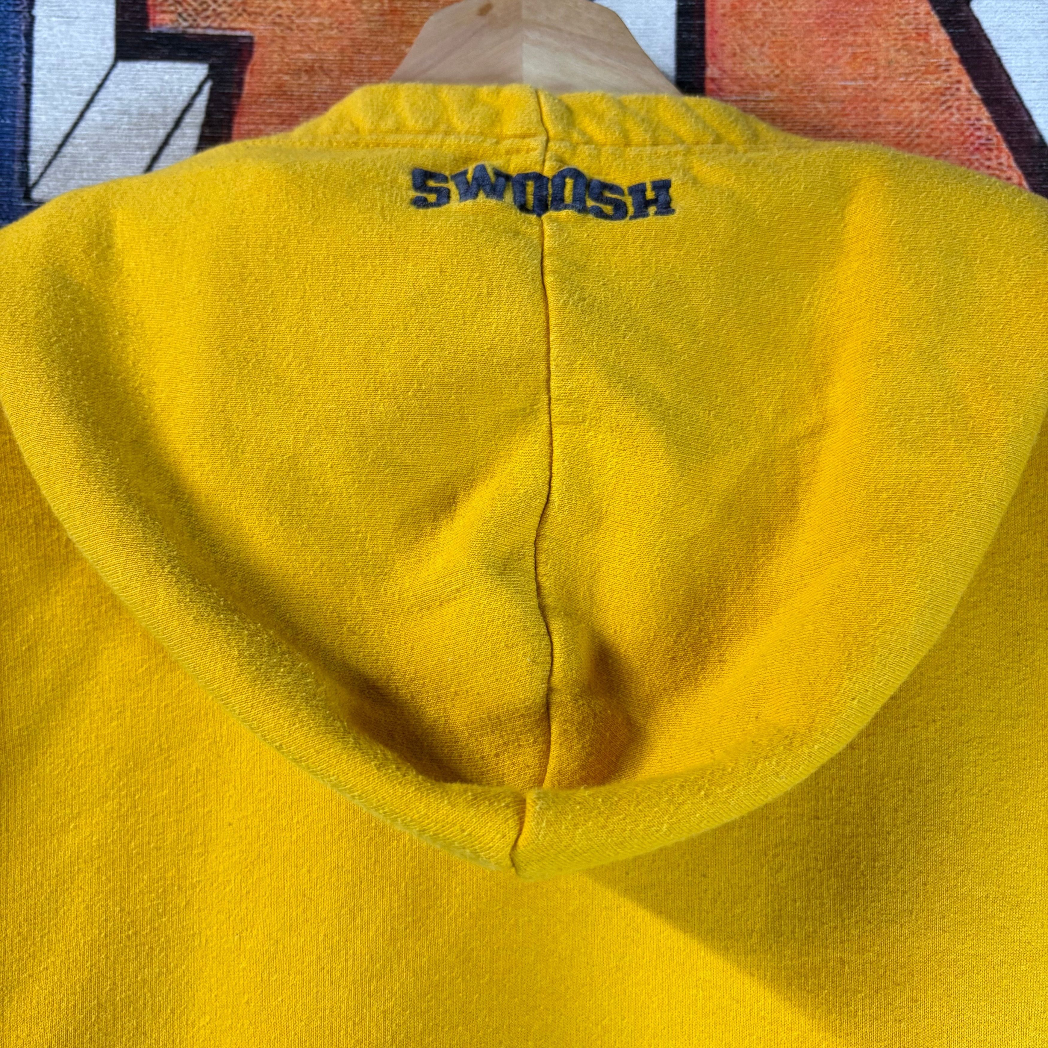 Nike Y2K Nike Yellow Spellout Logo Hoodie Size XL Size US XL / EU 56 / 4 - 3 Thumbnail