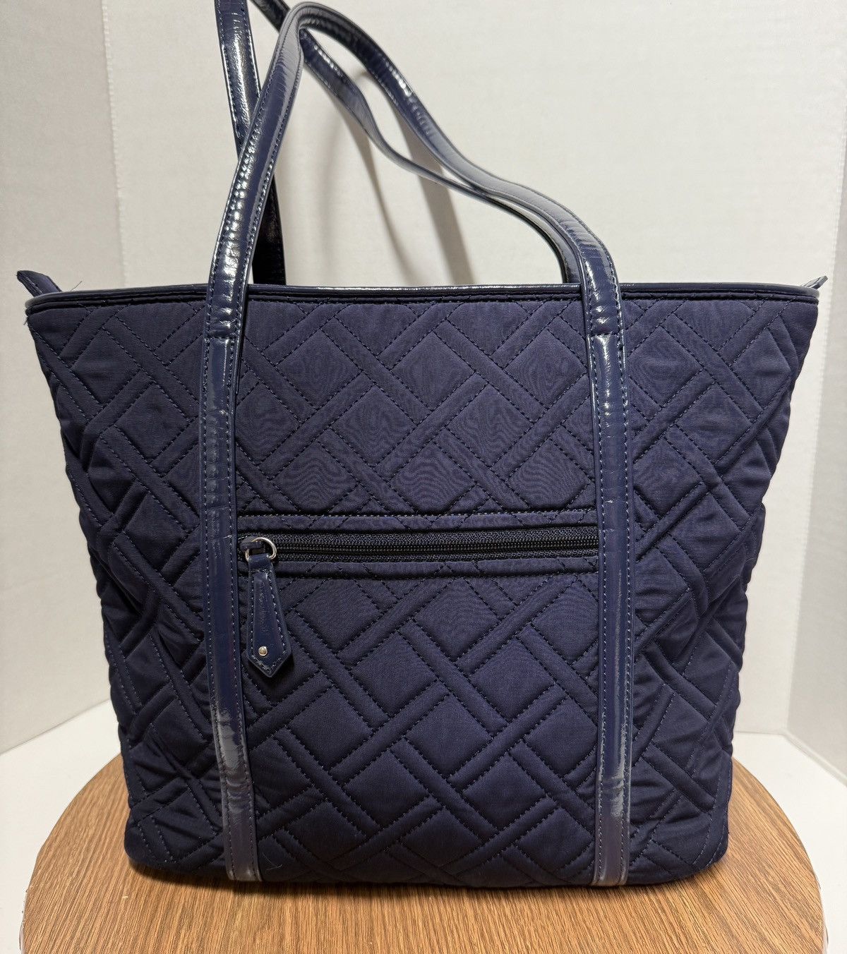 Vera Bradley Vera Bradley Navy Glenna Quilted Strap Tote Bag Purse Travel Size ONE SIZE - 5 Thumbnail