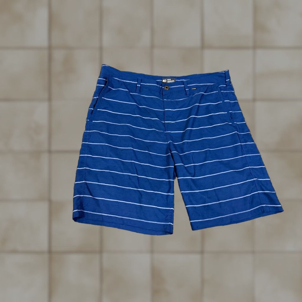 Hurley Hurley Shorts Mens 40 Blue Striped Dri-Fit Performance Golf Casual Elastic Waist Pockets Athletic Sports Regular Men's Size US 40 / EU 56 - 1 Thumbnail