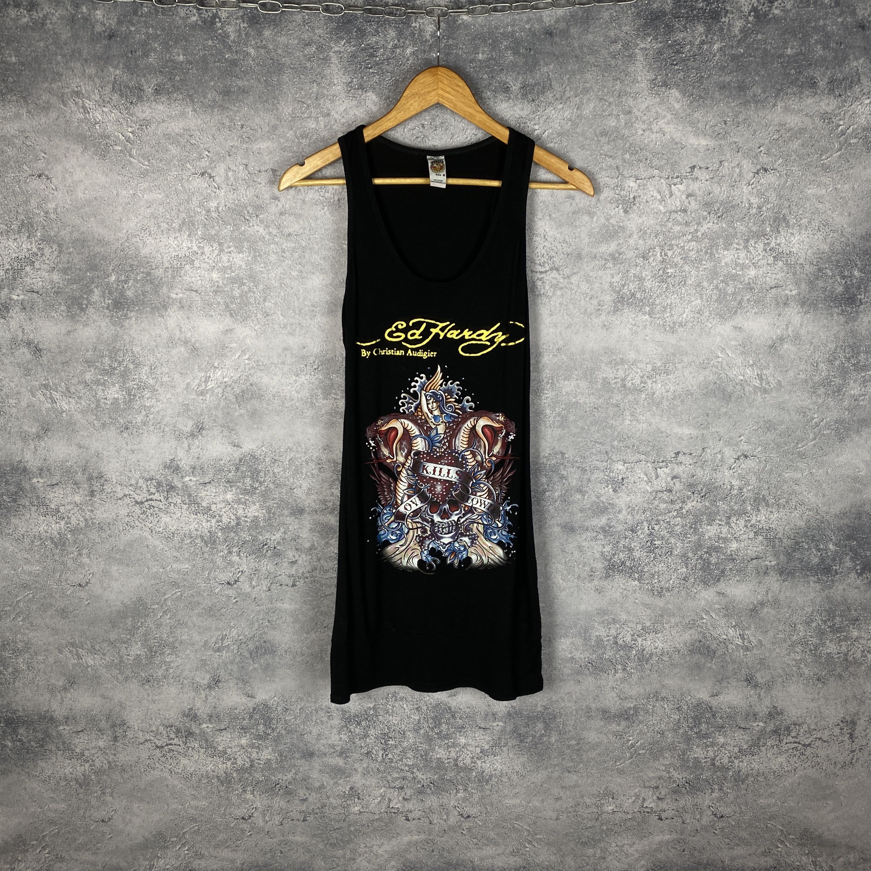 Christian Audigier Ed Hardy Christian Audigier Women's Dress Size 17 Black Size XXL / US 16-18 / IT 52-54 - 1 Thumbnail