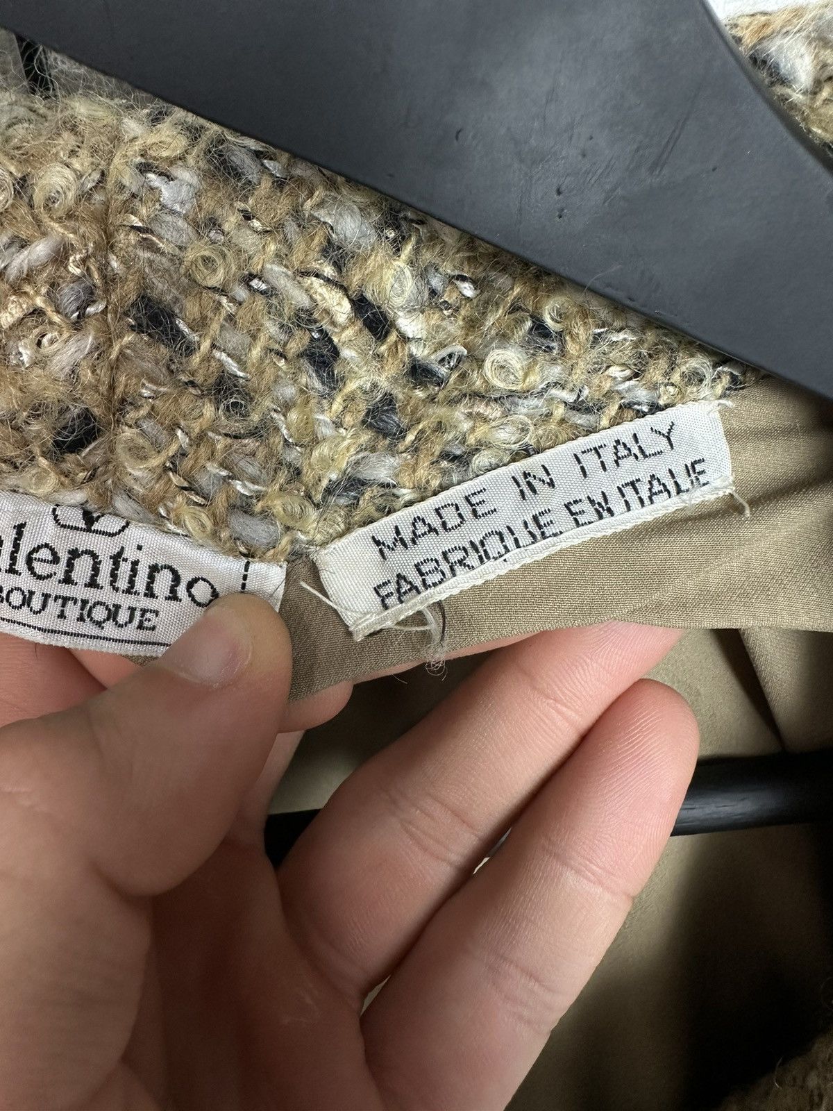 Giovanni Valentino × Valentino 🔥Rare Vintage Valentino Botique tweed Blazer Jacket Women 8 Size M / US 6-8 / IT 42-44 - 13 Thumbnail