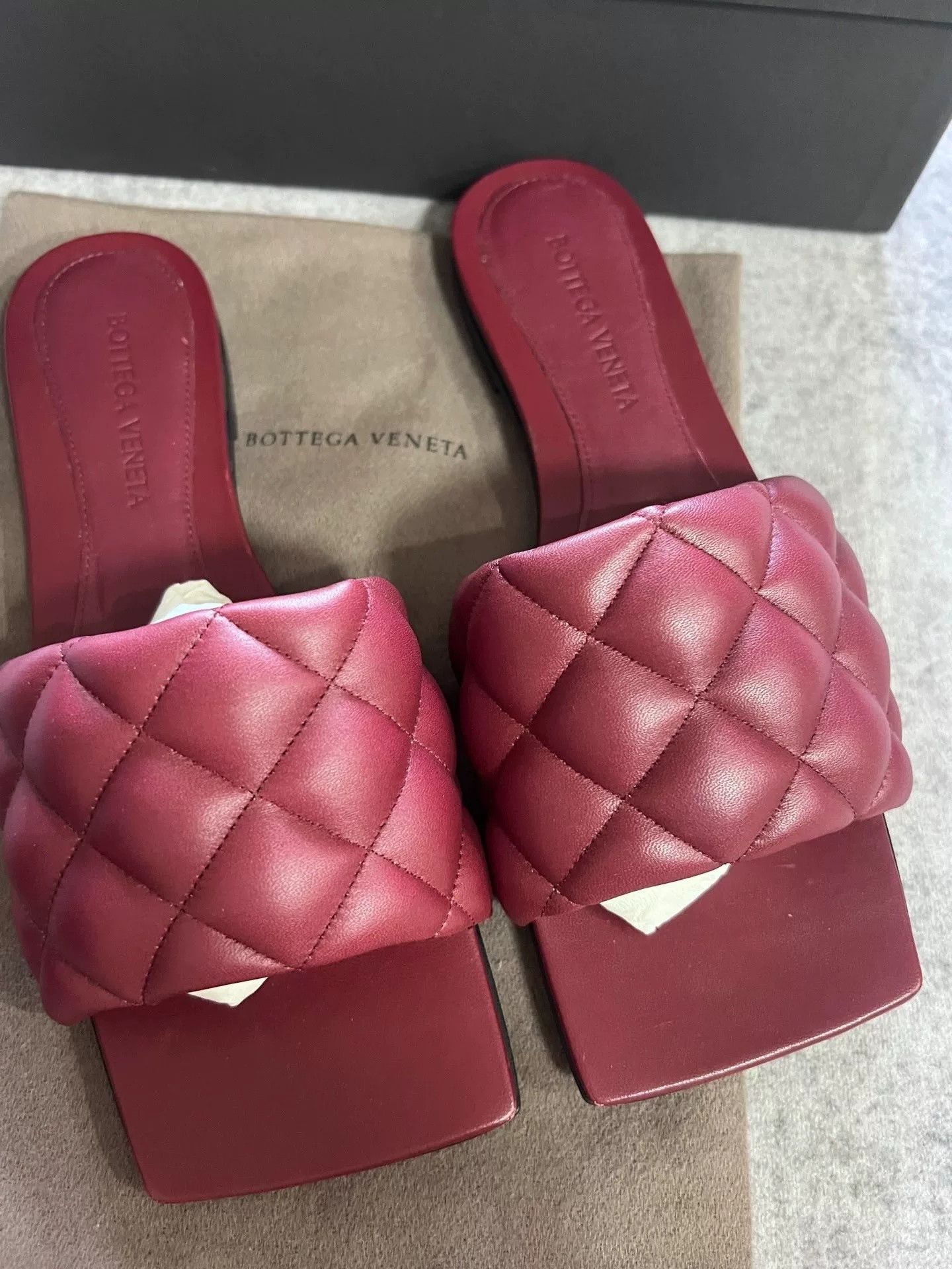 Bottega Veneta Bottega Veneta Burdy Intrecciato Slides Size US 7 / EU 40 - 2 Thumbnail
