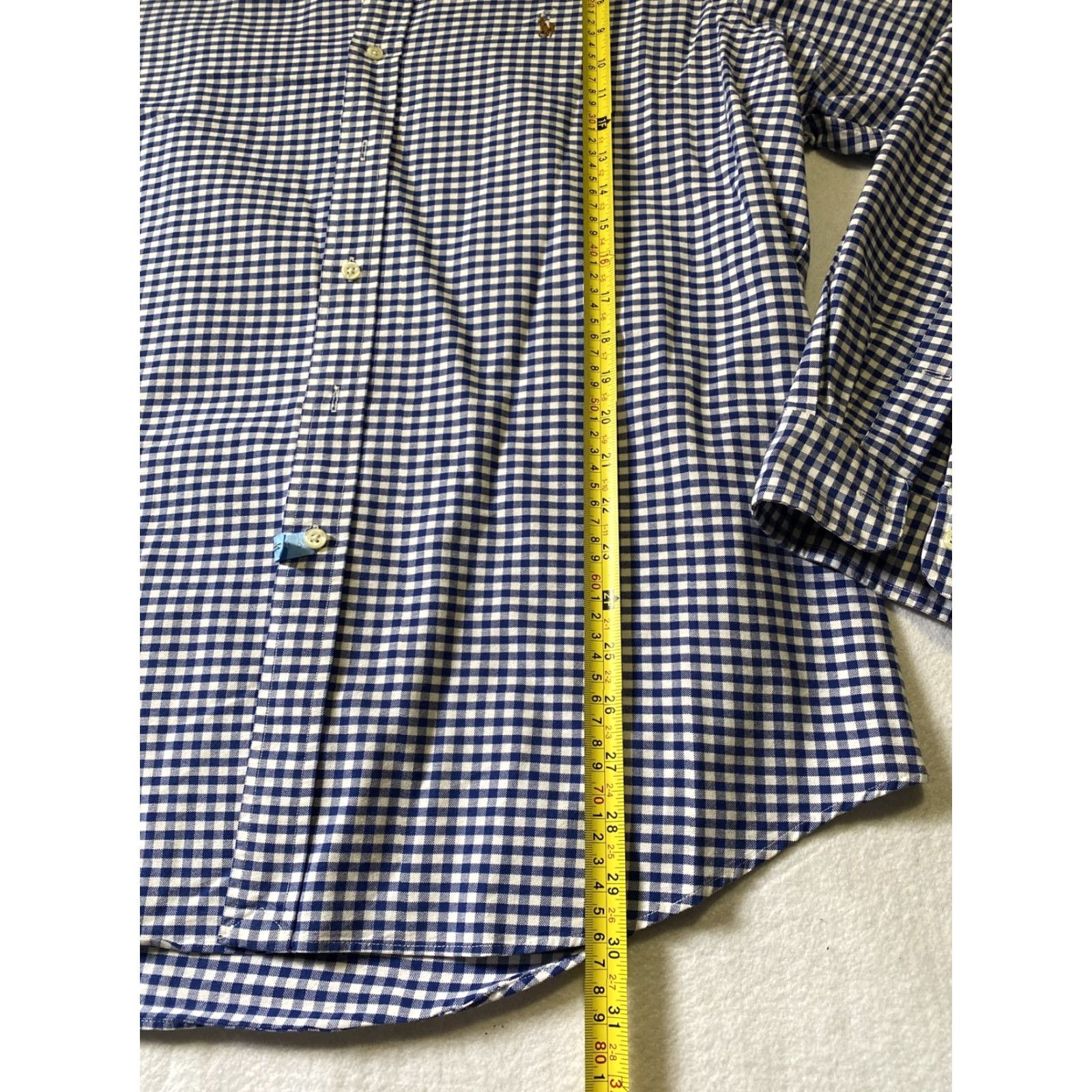 Polo Ralph Lauren Polo Ralph Lauren Dress Shirt Men’s XL Long Sleeve Button Down Blue 25-22 Size 46R - 6 Thumbnail