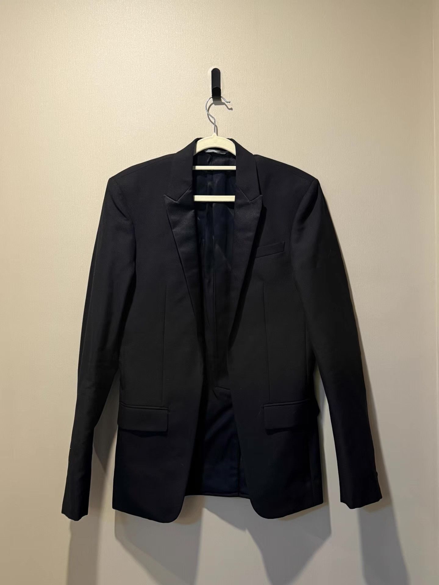 Dior Black Formal Blazer with Satin Lapel Size US M / EU 48-50 / 2 - 1 Thumbnail