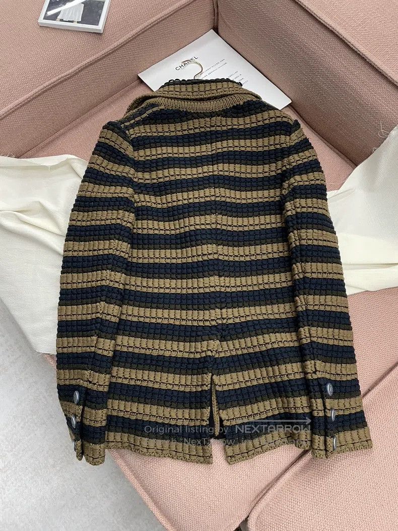 Chanel Chanel Station Series Striped Jacket Size XXS / US 00 / IT 34 - 3 Thumbnail