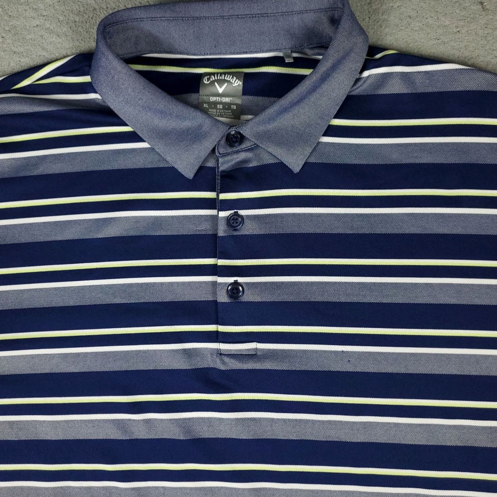 Callaway Callaway Polo Shirt Mens XL Blue Striped Golf Casual Short Sleeve Polo Shirt Men XL Blue Striped Polo Callaway Size US XL / EU 56 / 4 - 2 Thumbnail